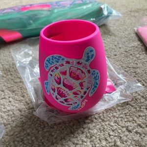 Lilly Pulitzer Silicone Wine Cup